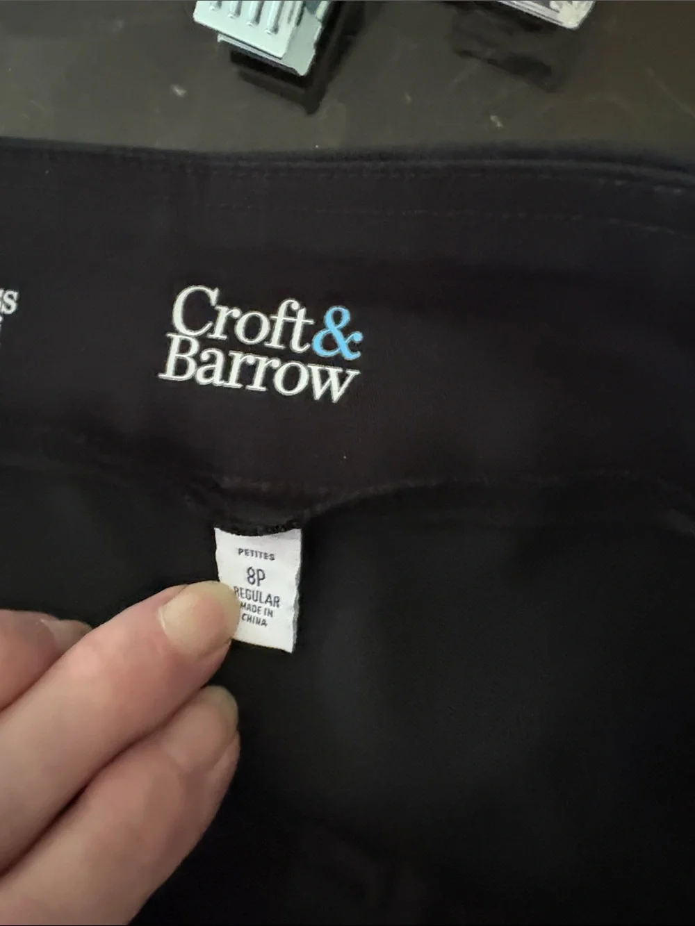 croft & barrow sleek black
